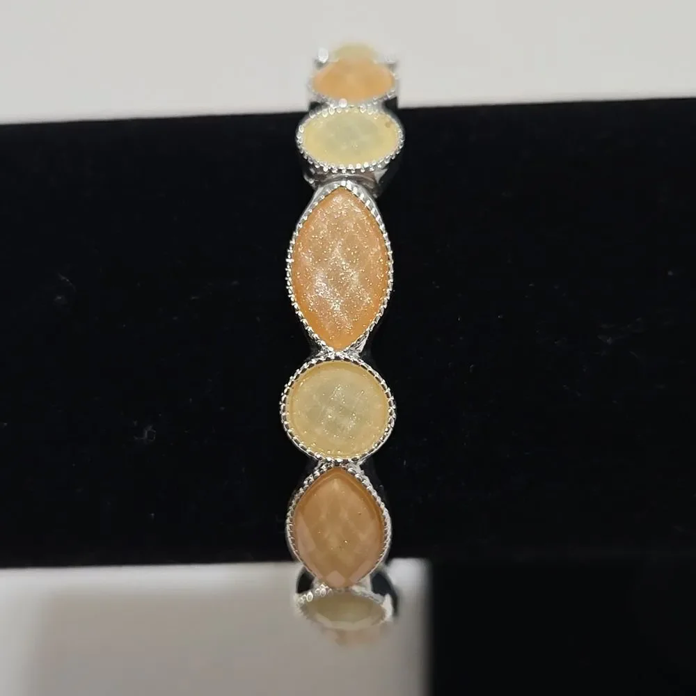 Liz Claiborne Peach and Cream Bracelet